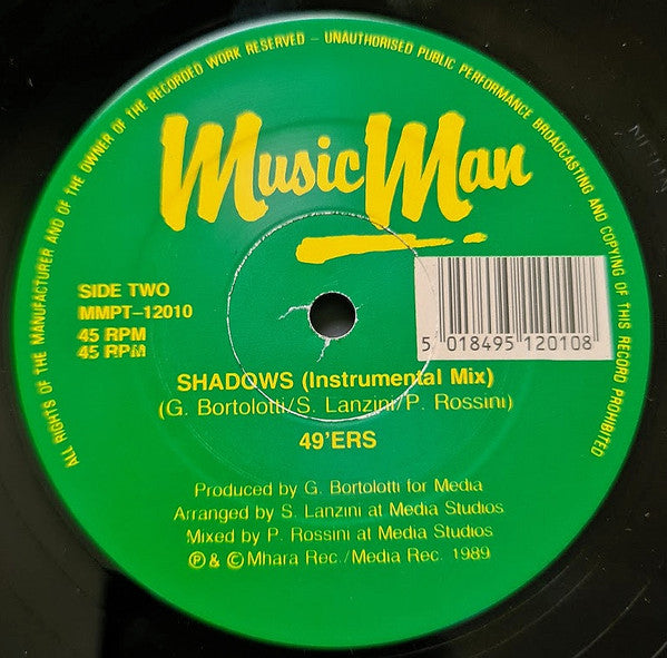 49ers : Shadows (Get On The Floor House Mix) (12")