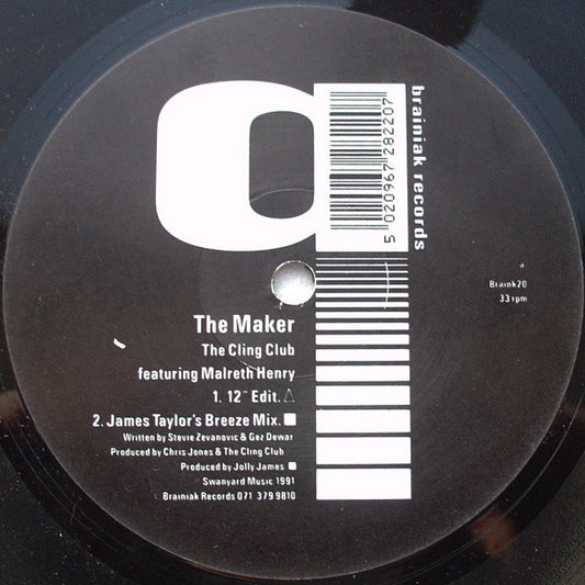 The Cling Club : The Maker (12")