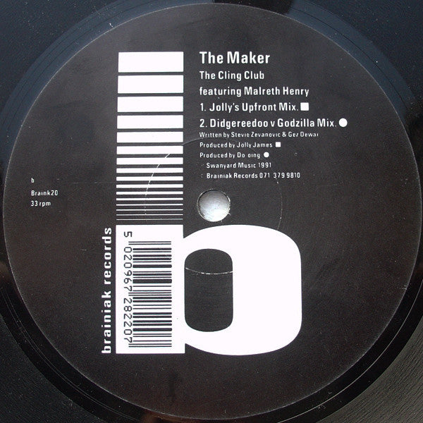 The Cling Club : The Maker (12")