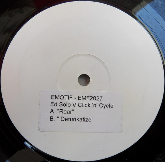 Ed Solo V Click 'n Cycle : Roar / Defunkatize (12", W/Lbl)
