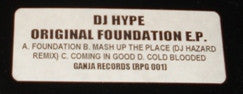 DJ Hype : Original Foundation EP (2x12", EP, W/Lbl)
