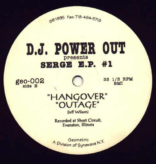 DJ Power Out : Serge E.P. #1 (12", EP)
