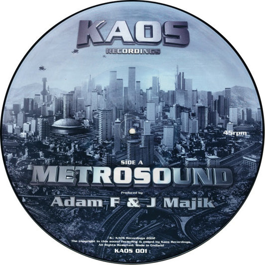 Adam F & J Majik : Metrosound (12", Single, Ltd, Pic)