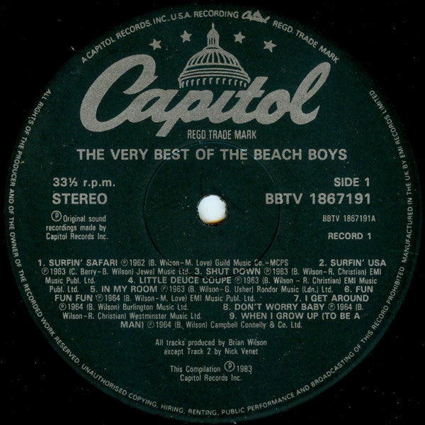 The Beach Boys : The Very Best Of The Beach Boys (Volume 1) (LP, Comp)