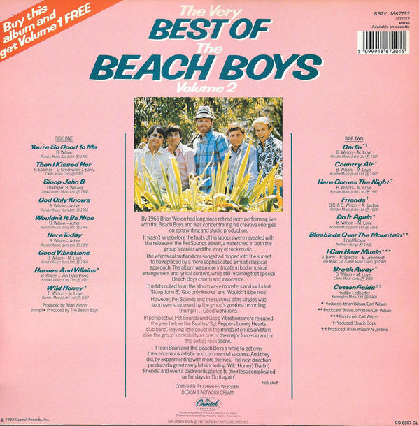 The Beach Boys : The Very Best Of The Beach Boys (Volume 2)  (LP, Comp)