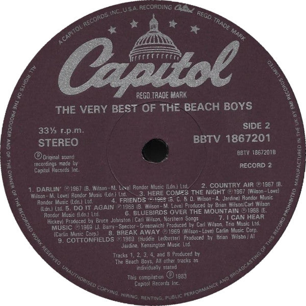 The Beach Boys : The Very Best Of The Beach Boys (Volume 2)  (LP, Comp)