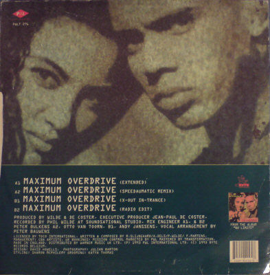 2 Unlimited : Maximum Overdrive (12", Single)