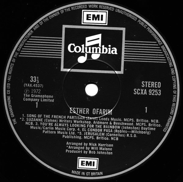 Esther Ofarim : Esther Ofarim (LP, Album, Gat)