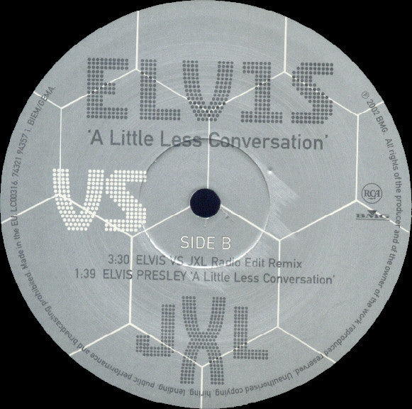 Elvis Presley Vs Junkie XL : A Little Less Conversation (12", Maxi)