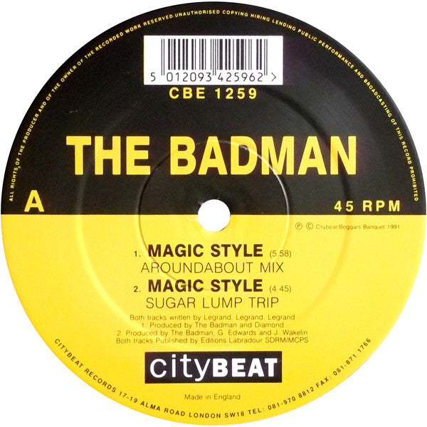 The Badman : Magic Style (12")