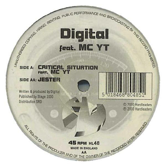 Digital Feat. YT : Critical Situation / Jester (12")