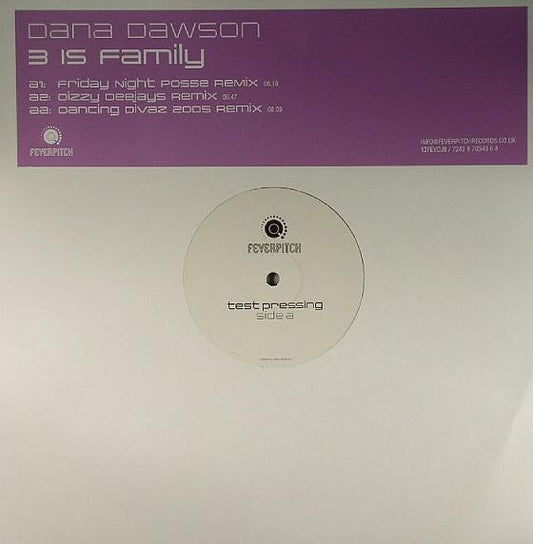 Dana Dawson : 3 Is Family (12", M/Print, TP)