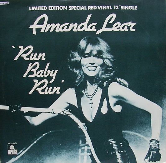 Amanda Lear : Run Baby Run (12", Single, Ltd, Red)