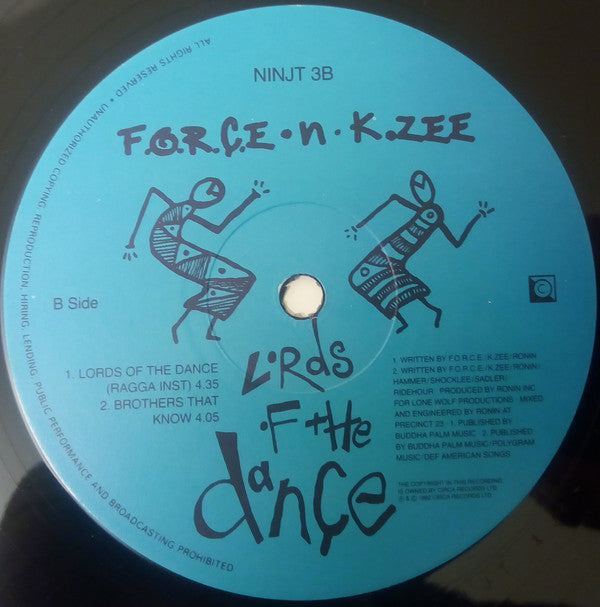F.O.R.C.E. -N- K. Zee : Lords Of The Dance (12")