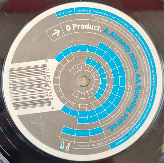 D Product : Already Mine / Running Scared (12")