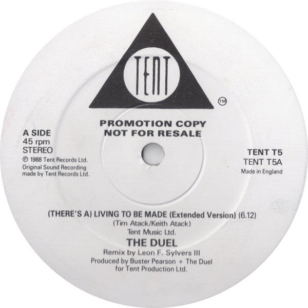 The Duel : There's A (Living To Be Made) (12", Promo)