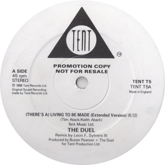 The Duel : There's A (Living To Be Made) (12", Promo)