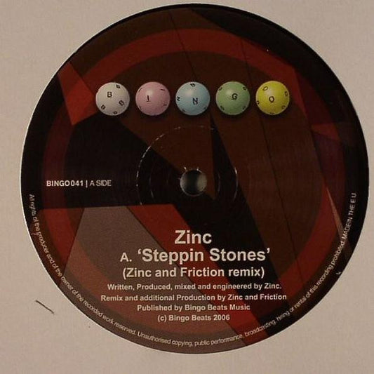 DJ Zinc : Steppin Stones (Zinc And Friction Remix) / Mistral (12")