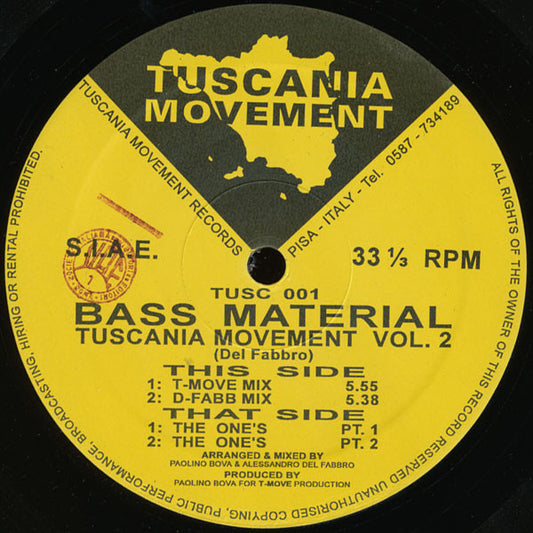 Bass Material : Tuscania Movement Volume 2 (12")