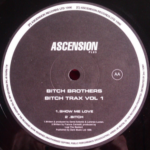 The Bitch Brothers : Bitch Trax Vol. 1 (12")
