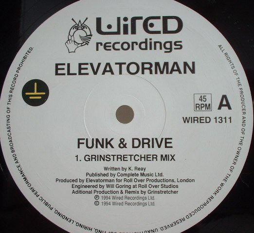 Elevatorman : Funk & Drive (12")