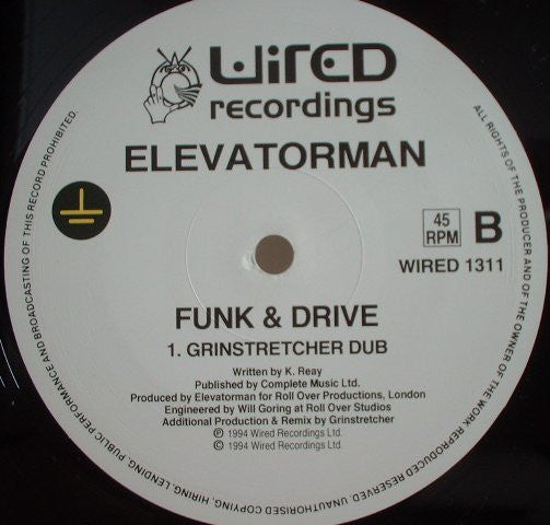 Elevatorman : Funk & Drive (12")