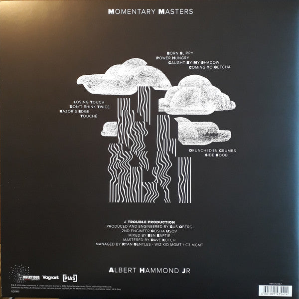 Albert Hammond Jr. : Momentary Masters (LP, Album, Whi)