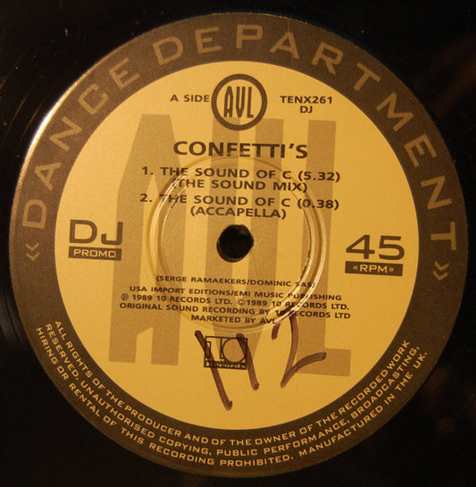 Confetti's : The Sound Of C (12", Promo)