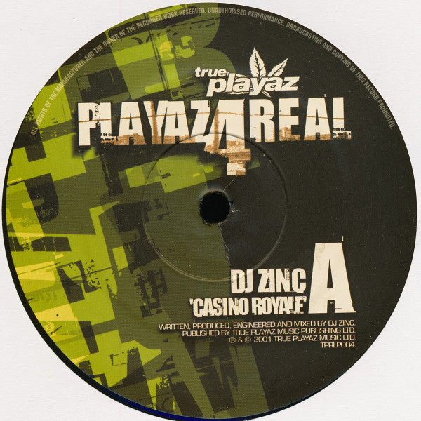 DJ Hype : Playaz4Real (6x12", Comp)