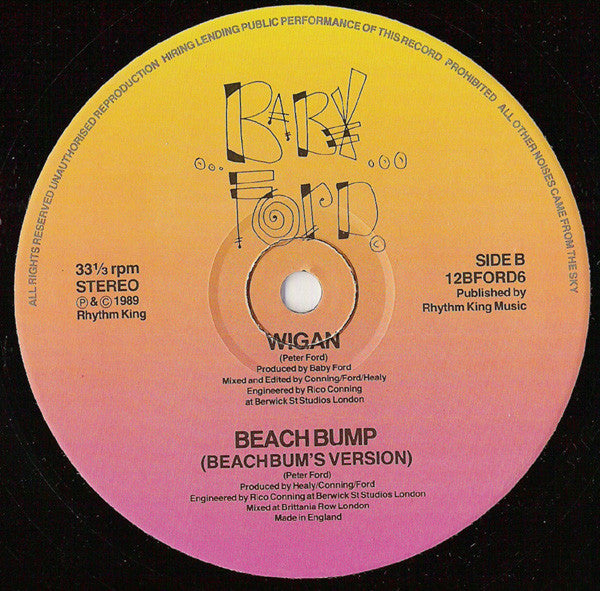 Baby Ford : Beach Bump (12", Single)