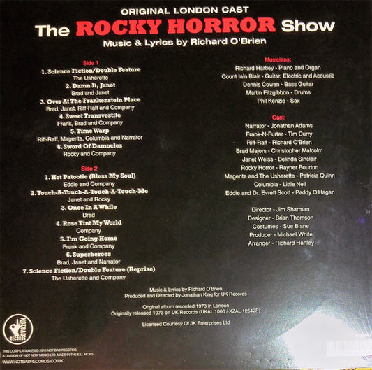 "The Rocky Horror Show" Original London Cast : The Rocky Horror Show (LP, Album, RE, Blo)