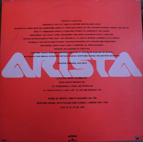 Aretha Franklin : A Rose Is Still A Rose (12", Promo)