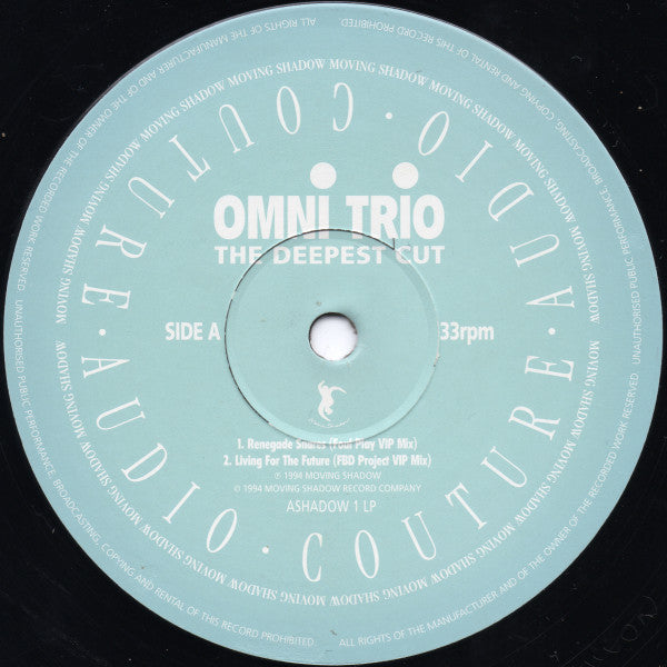 Omni Trio : The Deepest Cut Vol 1 (2x12", Album)